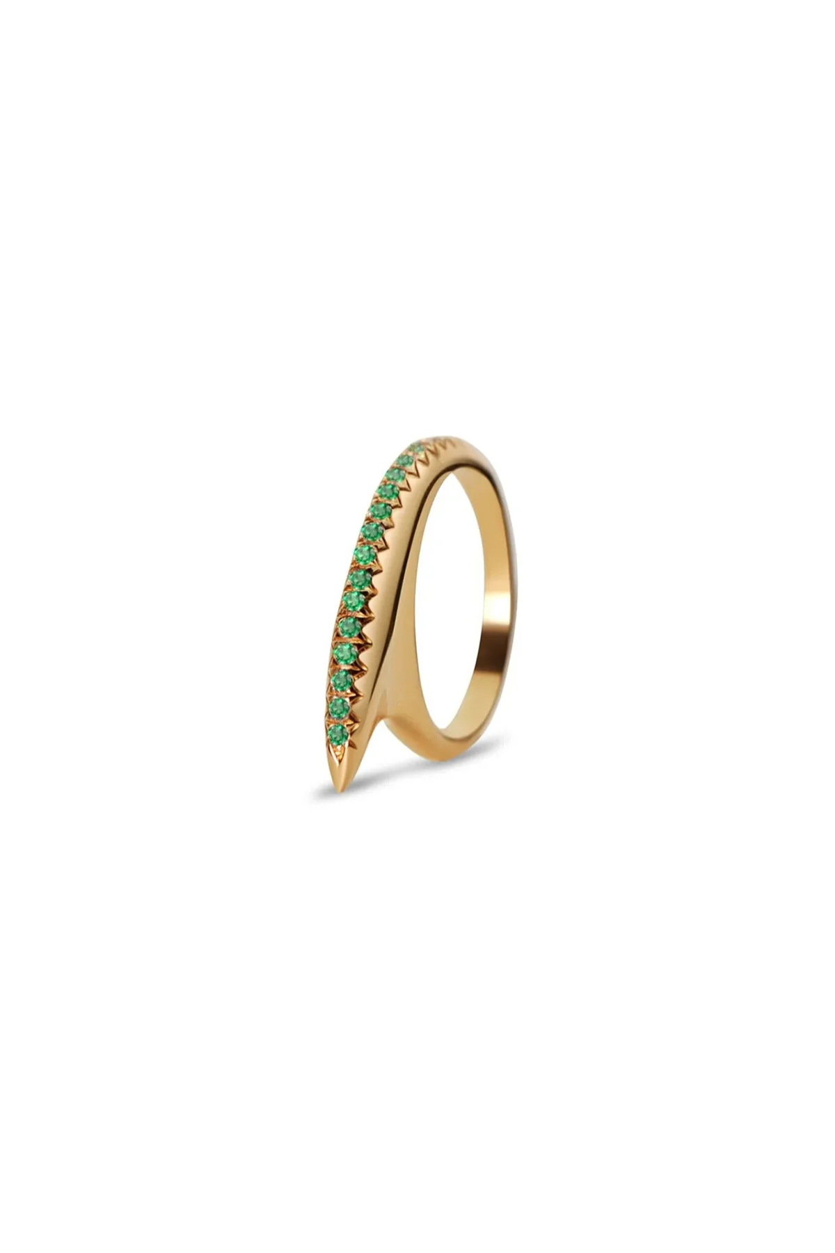 JOVANA DJURIC | XS EMERALD RIDGE SLICE RING - Image 2
