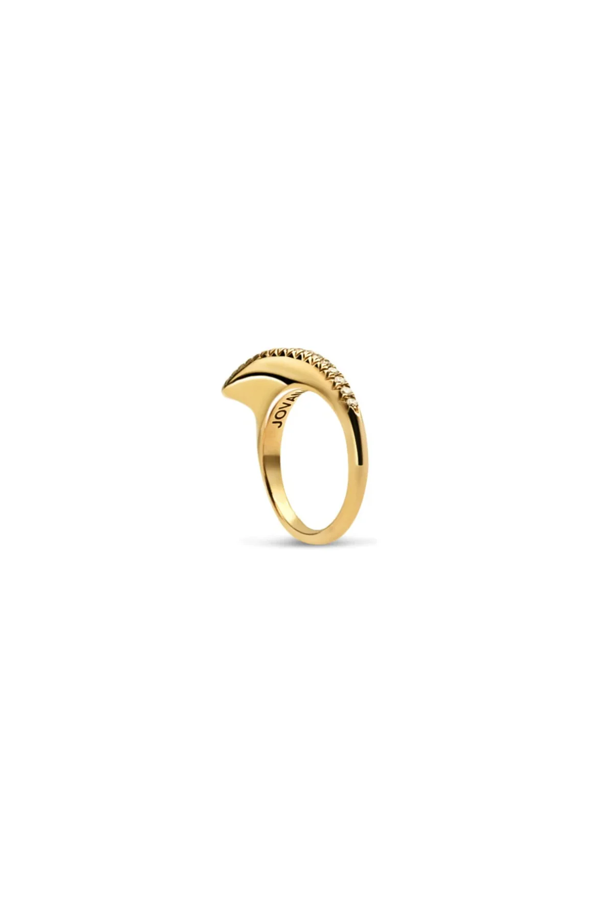 JOVANA DJURIC | XS YELLOW GOLD DIAMOND SLICE RING - Image 3