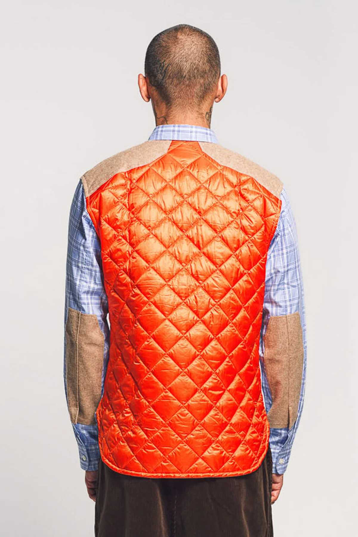 JUNYA WATANABE | CHECK QUILT LONG SLEEVE SHIRT - Image 4