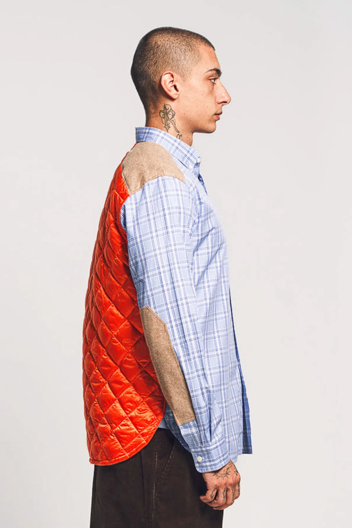 JUNYA WATANABE | CHECK QUILT LONG SLEEVE SHIRT - Image 5