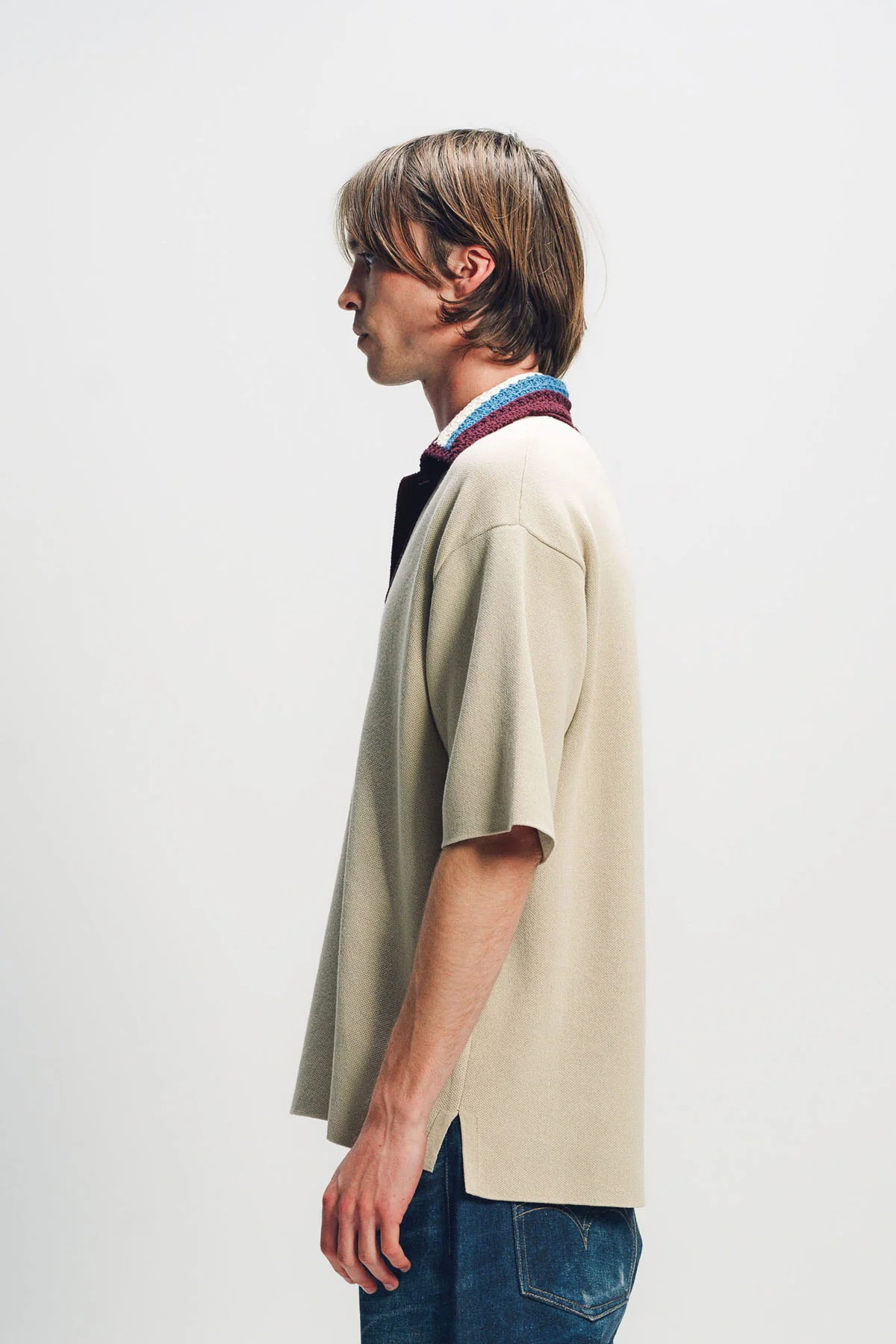 JUNYA WATANABE | CROCHET COLLAR POLO - Image 3
