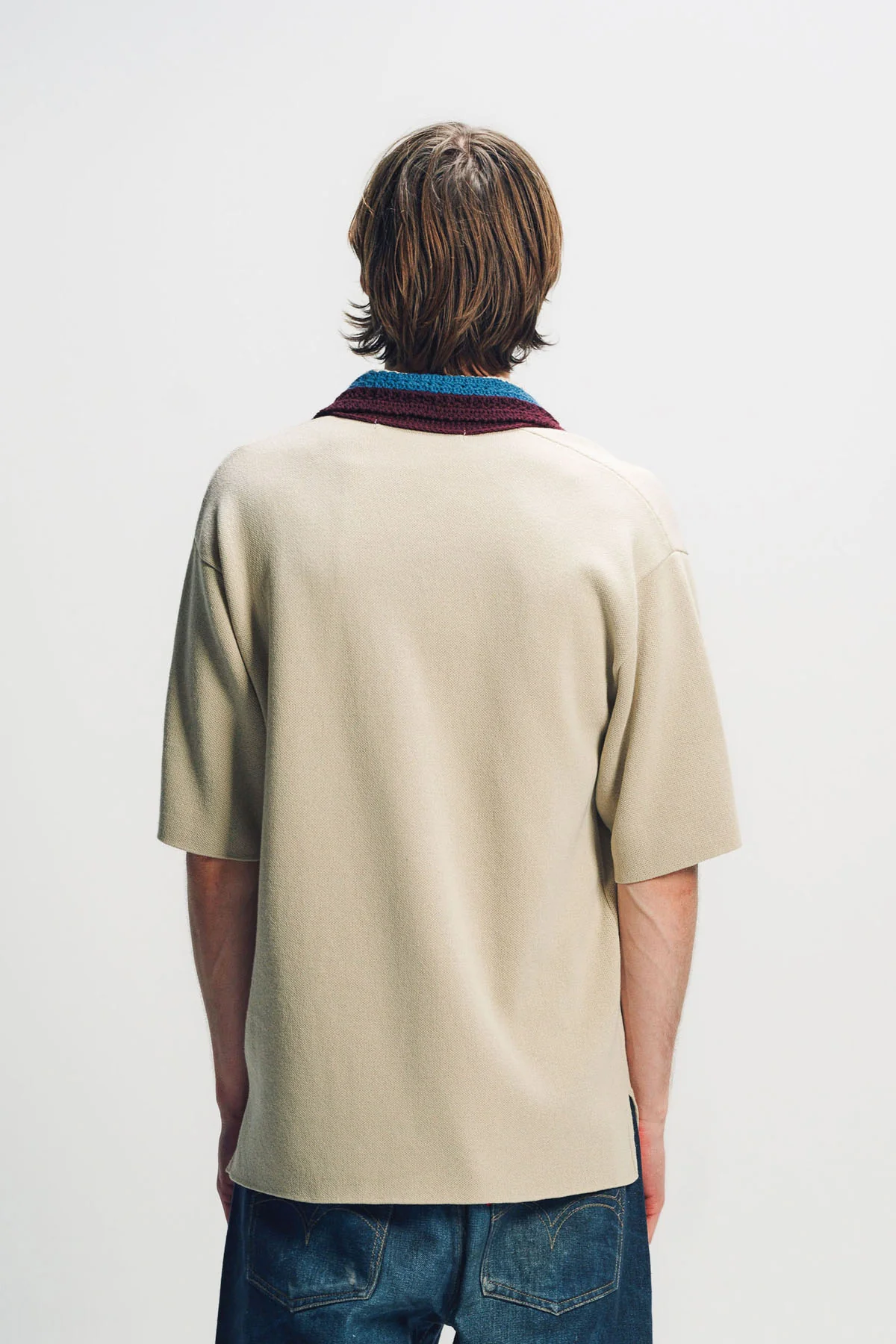 JUNYA WATANABE | CROCHET COLLAR POLO - Image 4