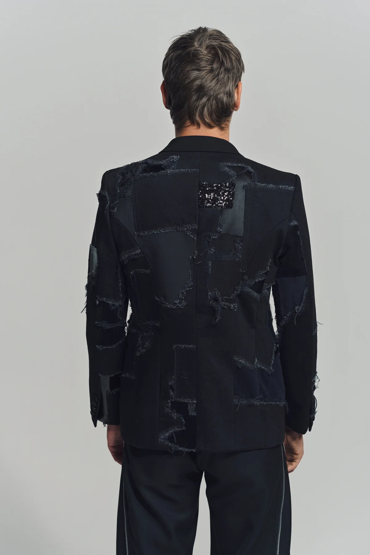 JUNYA WATANABE | DENIM PATCHWORK BLAZER - Image 4