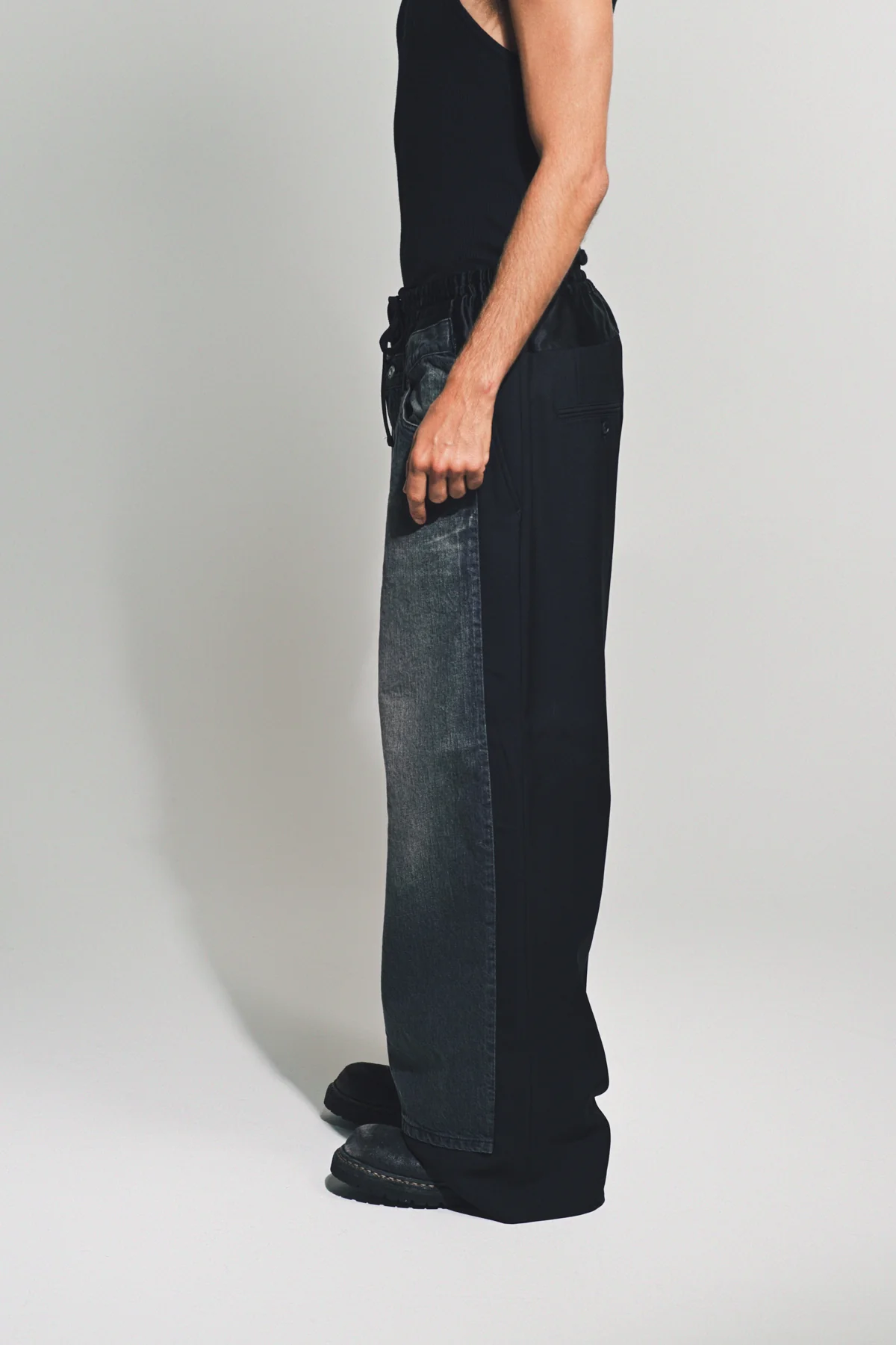 JUNYA WATANABE | DENIM POLYESTER DOUBLE PANTS - Image 3
