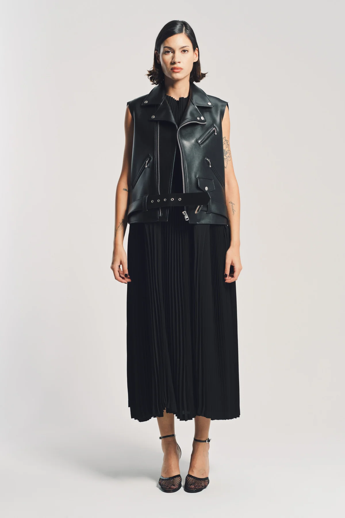 JUNYA WATANABE | FAUX LEATHER MAXI DRESS - Image 2