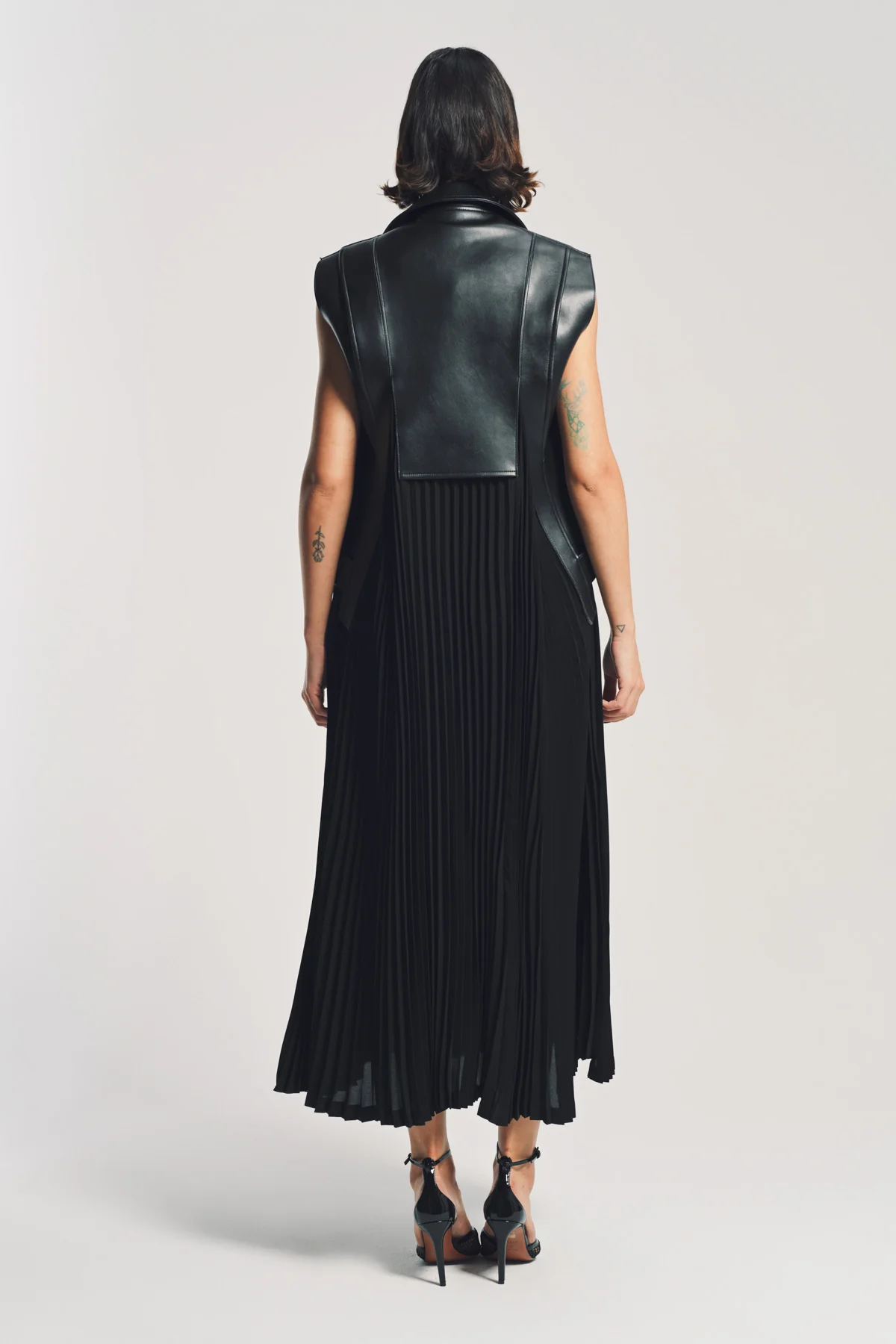 JUNYA WATANABE | FAUX LEATHER MAXI DRESS - Image 4