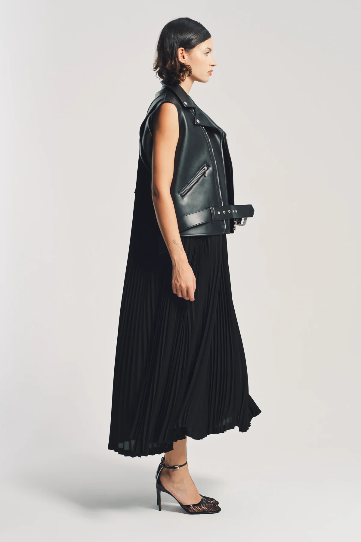 JUNYA WATANABE | FAUX LEATHER MAXI DRESS - Image 5