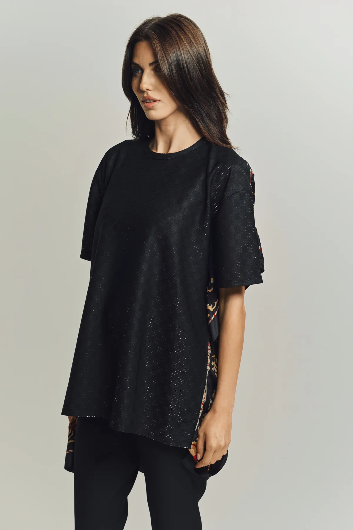 JUNYA WATANABE | GLITTER CHECK T-SHIRT - Image 3