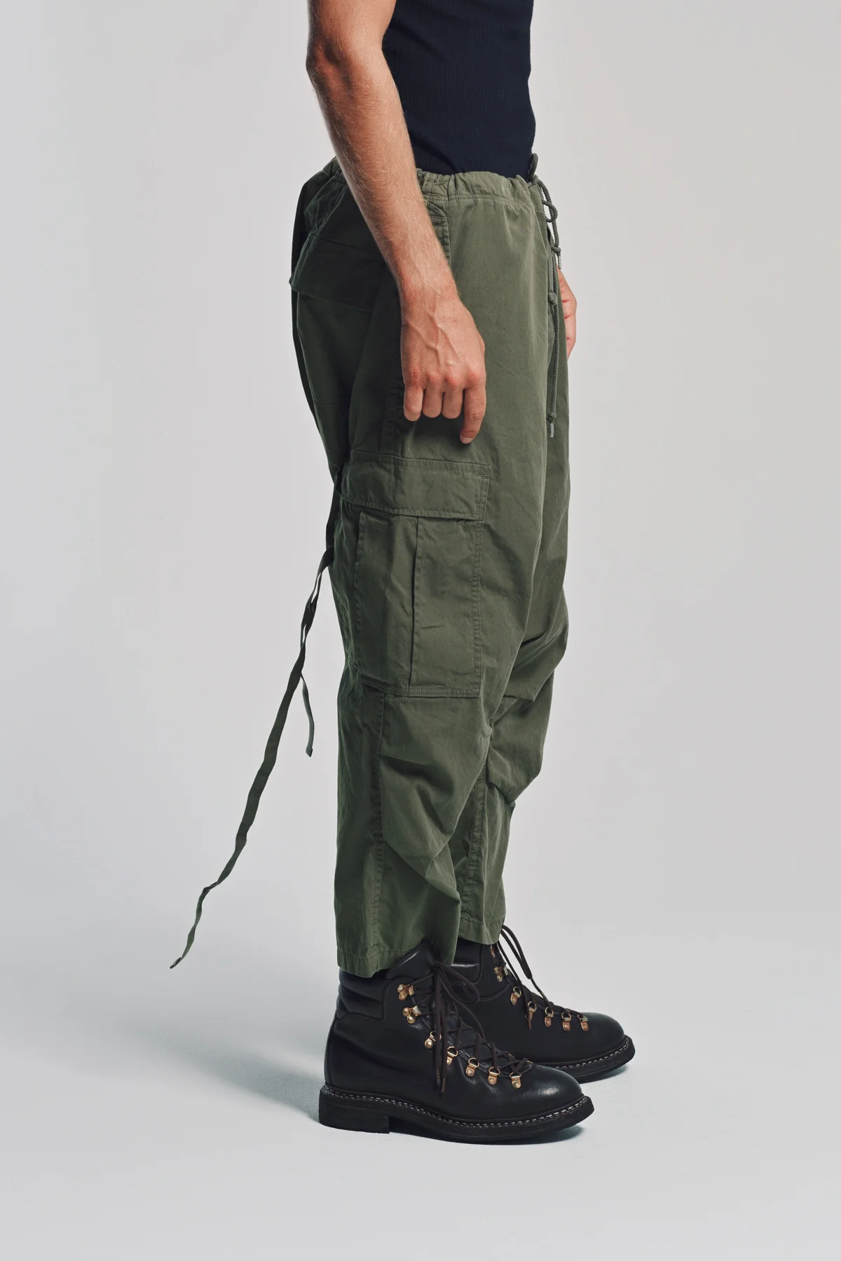 JUNYA WATANABE | NEEDLES DROP CROTCH PANTS - Image 5
