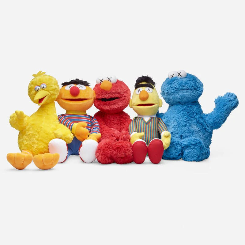 KAWS X SESAME STREET | SET OF 5 SESAME STREET PLUSH TOYS, 2018 - Image 8