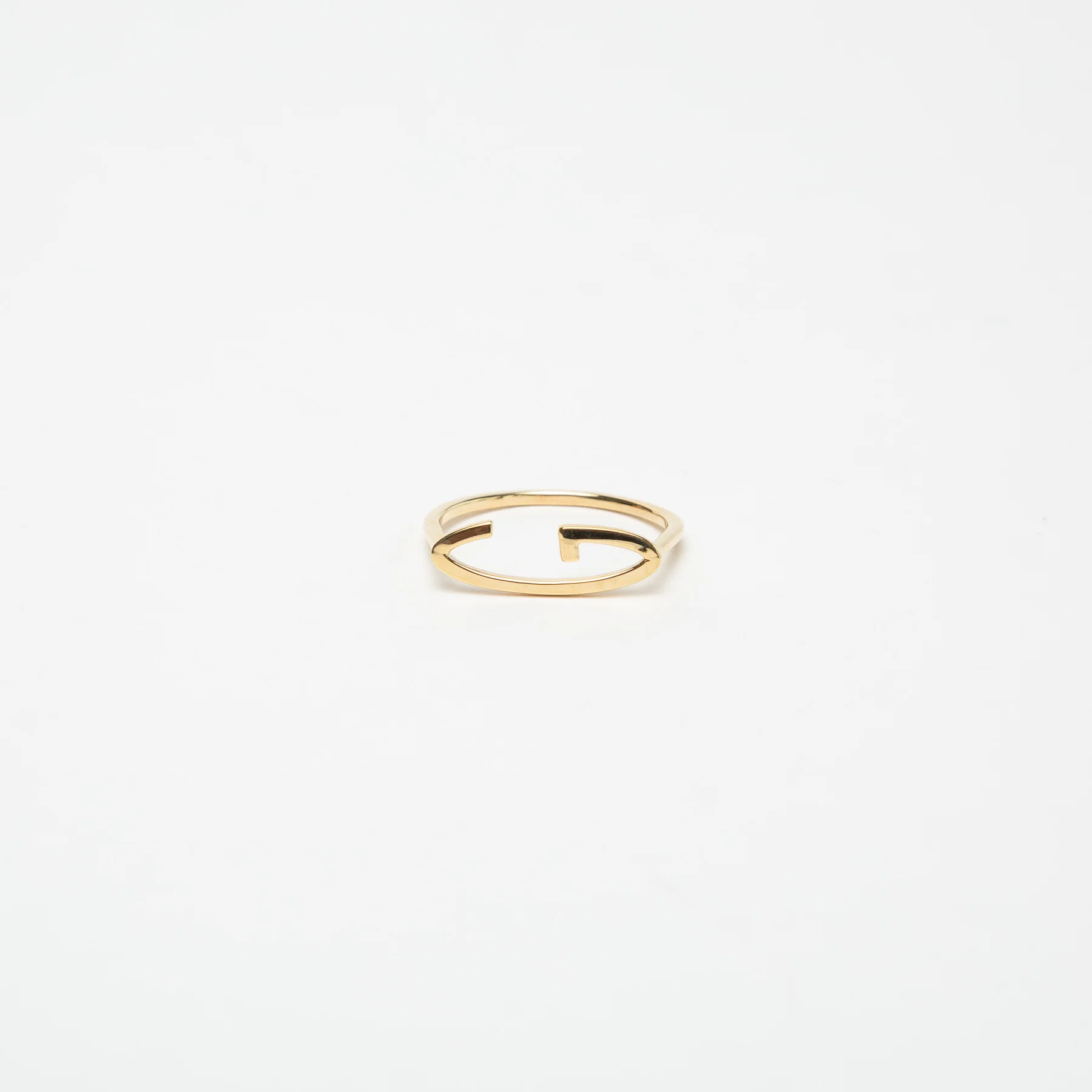 KWIT | 14K GOLD LETTER G RING - Image 4