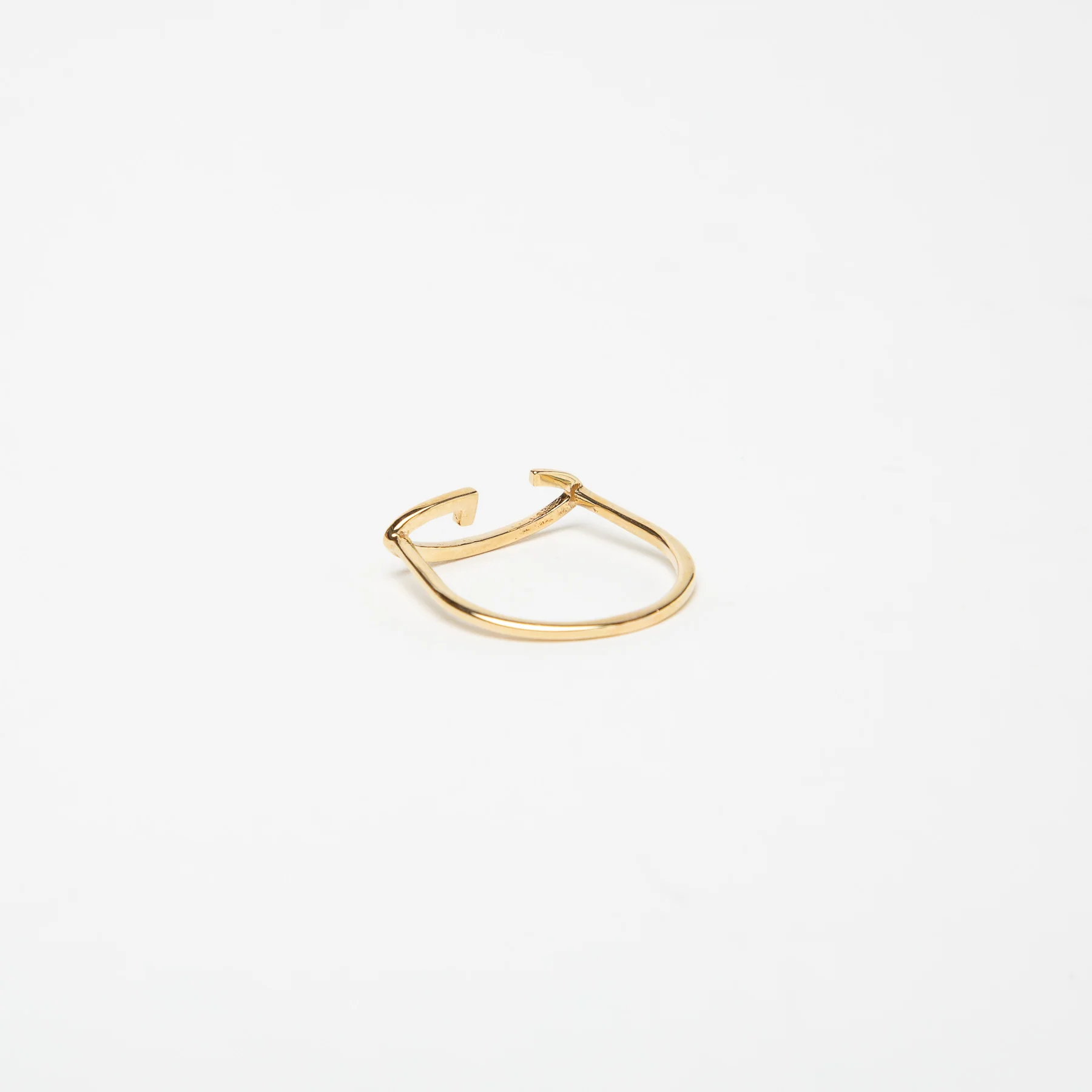 KWIT | 14K GOLD LETTER G RING - Image 6
