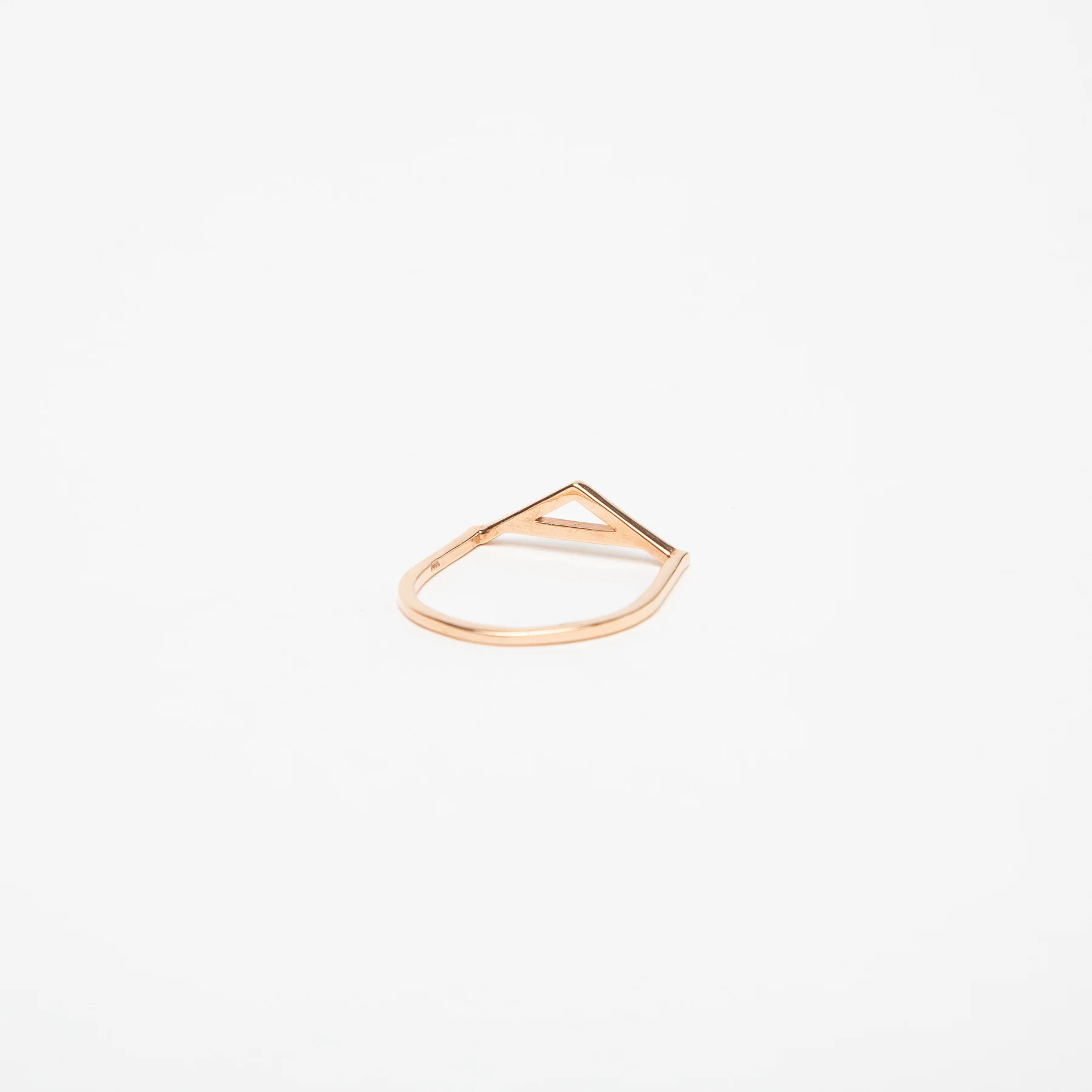 KWIT | 14K ROSE GOLD LETTER A RING - Image 3