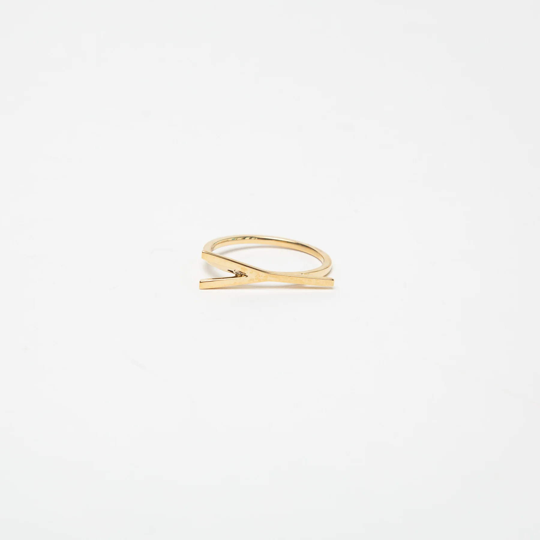 KWIT | 14K GOLD LETTER Y RING - Image 4