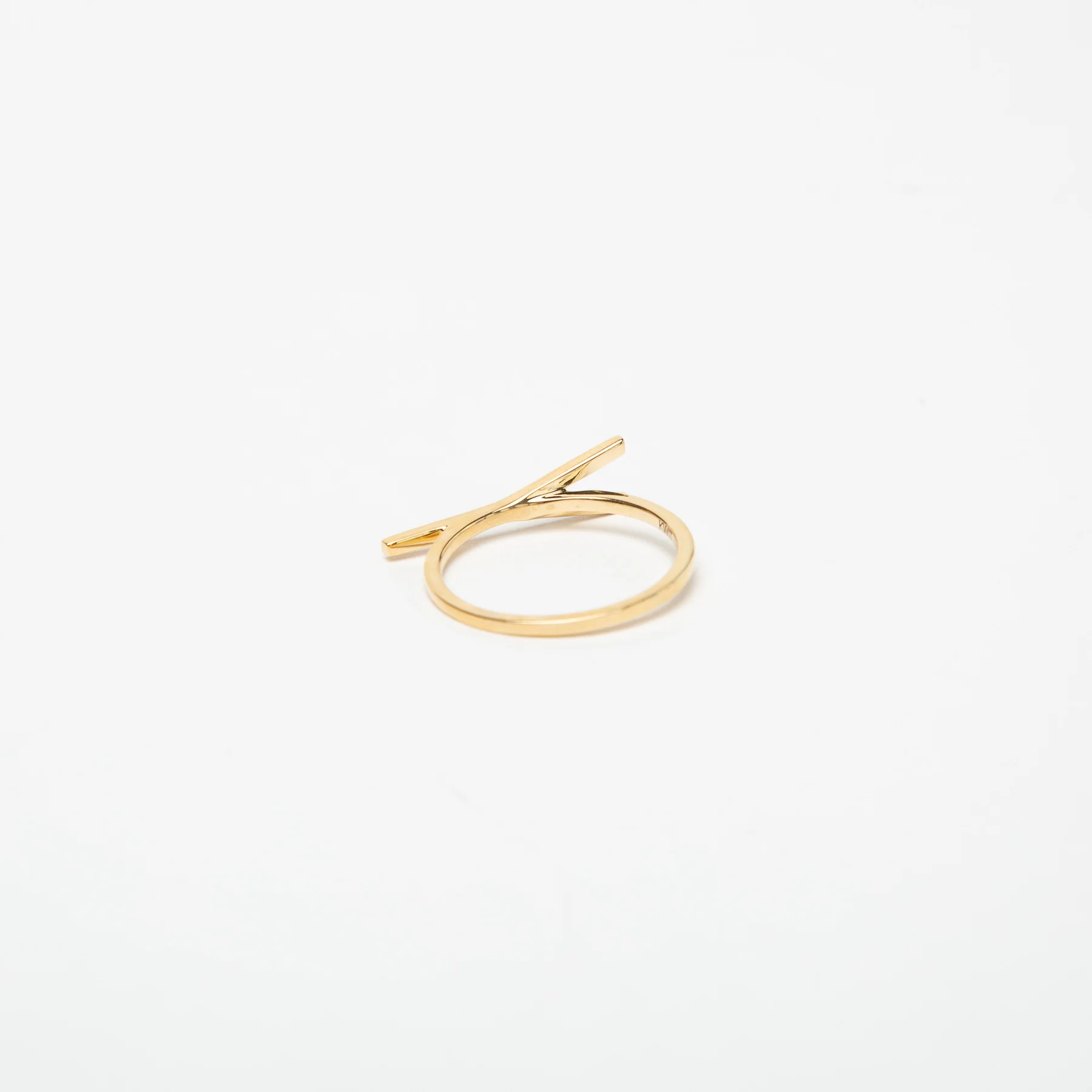 KWIT | 14K GOLD LETTER Y RING - Image 6