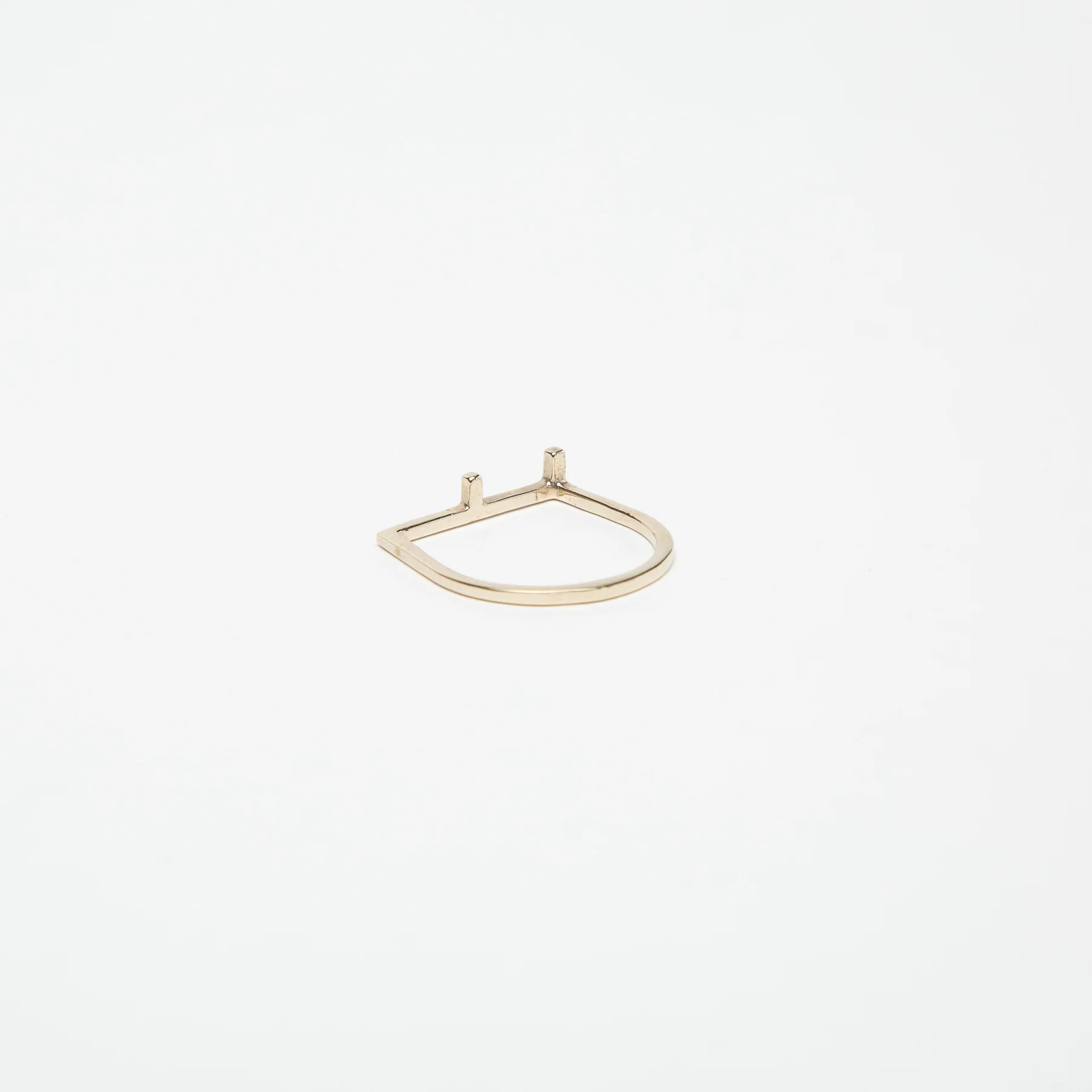 KWIT | 14K WHITE GOLD LETTER F RING - Image 3