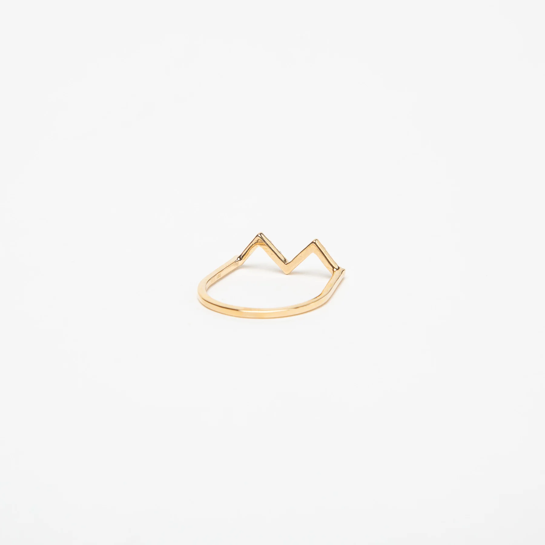 KWIT | YELLOW GOLD MW ZIG ZAG DIAMOND RING - Image 3