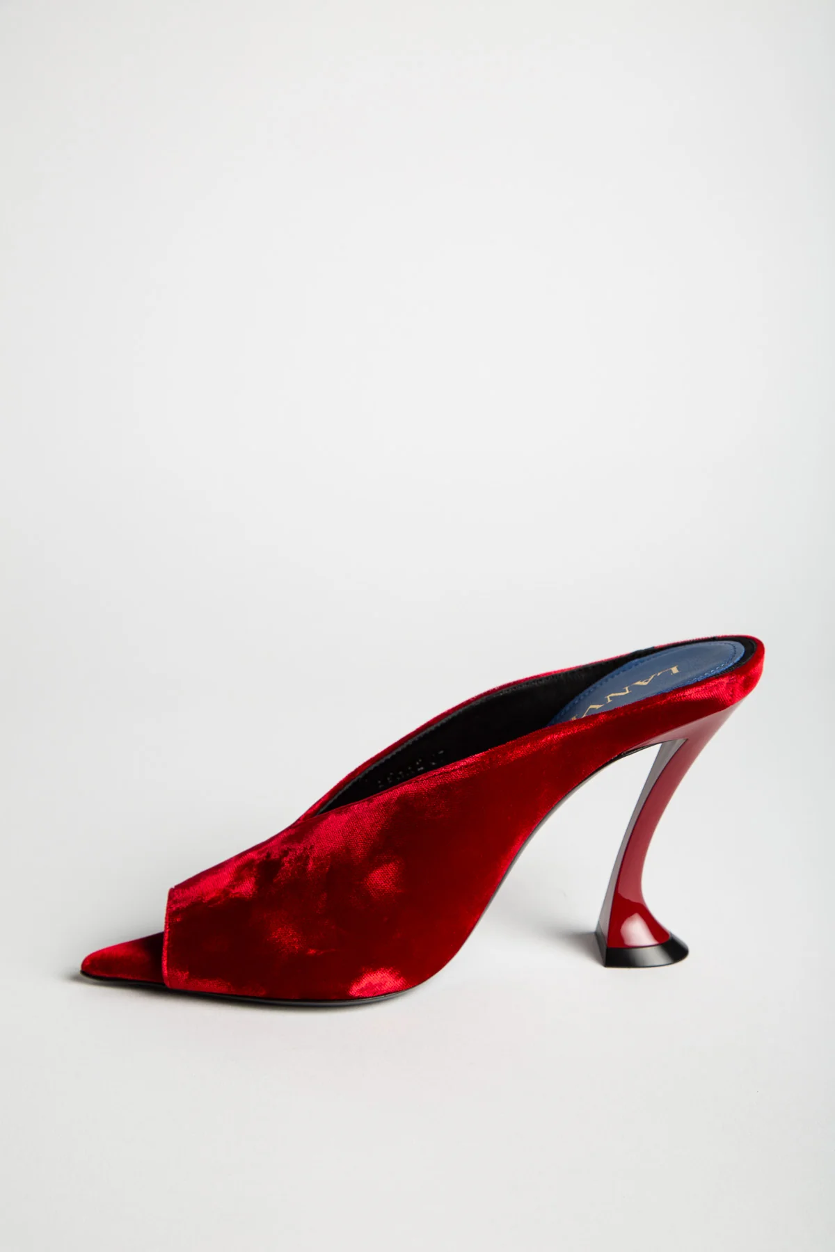LANVIN | MIDNIGHT STEP MULE IN VELVET - Image 2