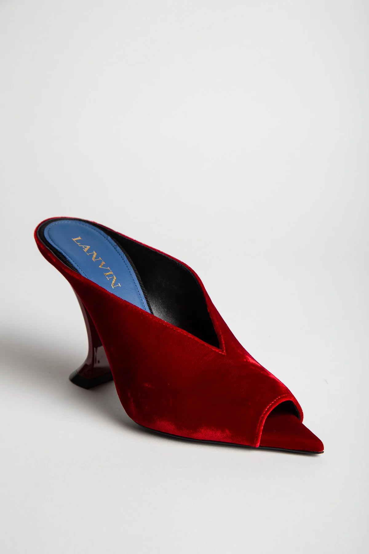 LANVIN | MIDNIGHT STEP MULE IN VELVET - Image 3