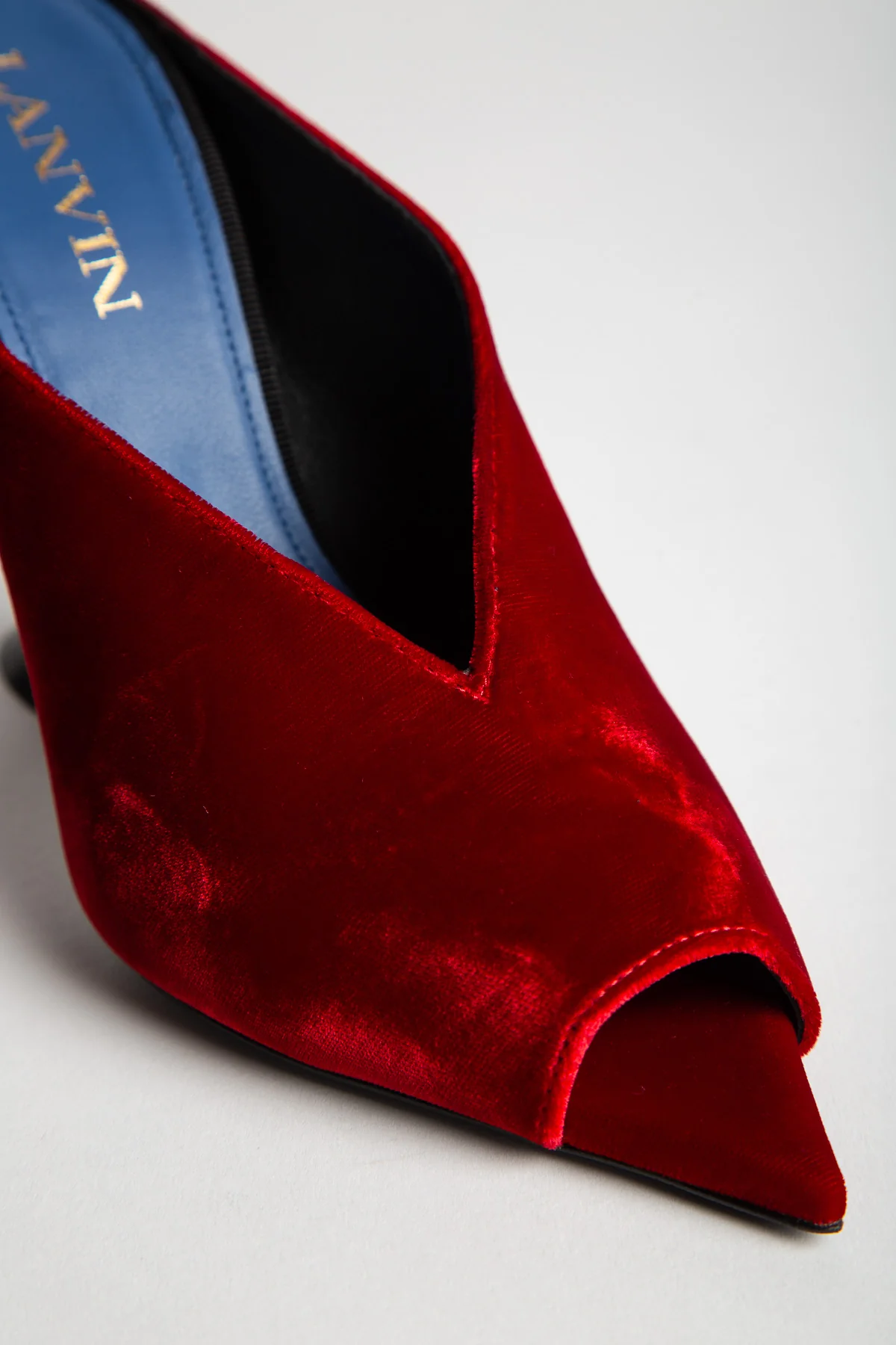 LANVIN | MIDNIGHT STEP MULE IN VELVET - Image 5