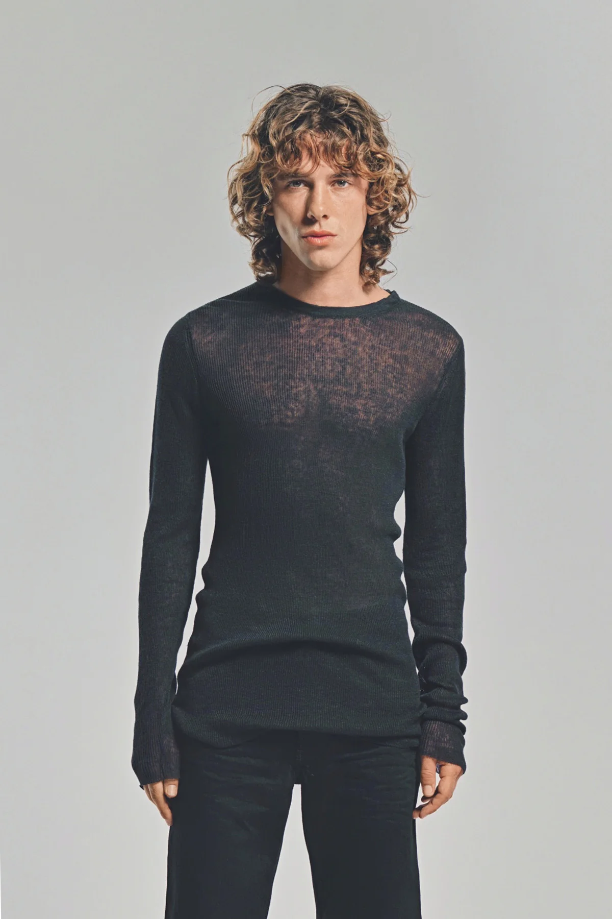 LARS ANDERSSON | FITTED LONG SLEEVE TEE 1X1 RIB - Image 2