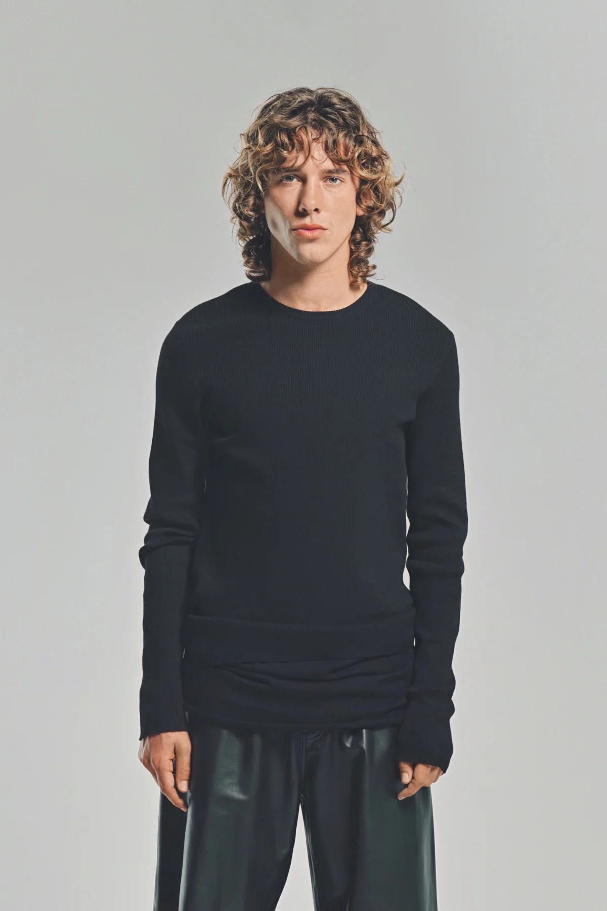 LARS ANDERSSON | FITTED LONG SLEEVE TOP 2X1 RIB - Image 2