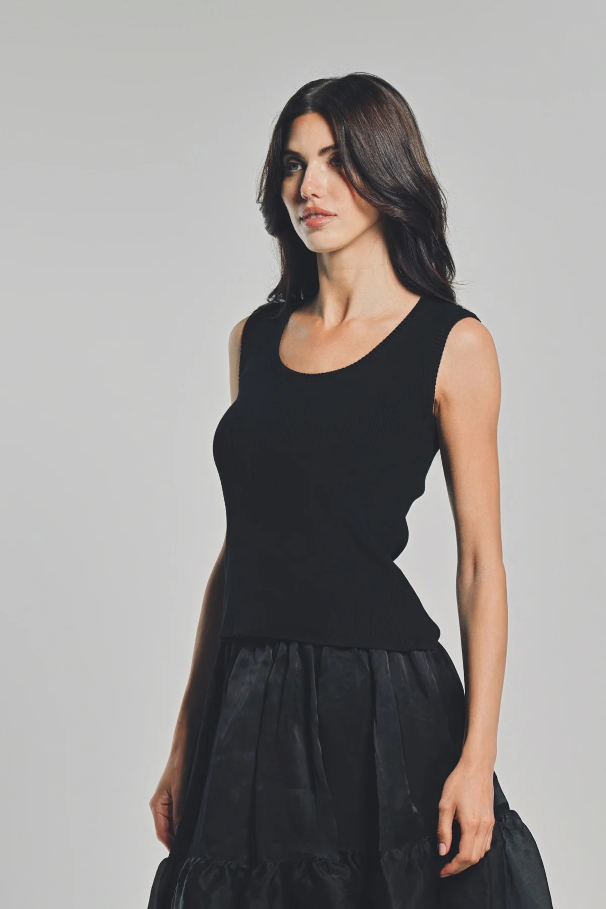 LARS ANDERSSON | SLEEVELESS SCOOPNECK TOP 2X1 RIB - Image 5