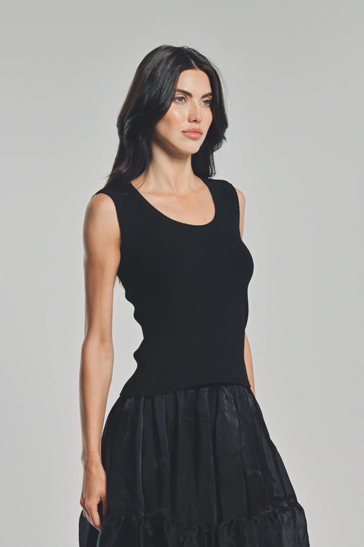 LARS ANDERSSON | SLEEVELESS SCOOPNECK TOP 2X1 RIB - Image 9