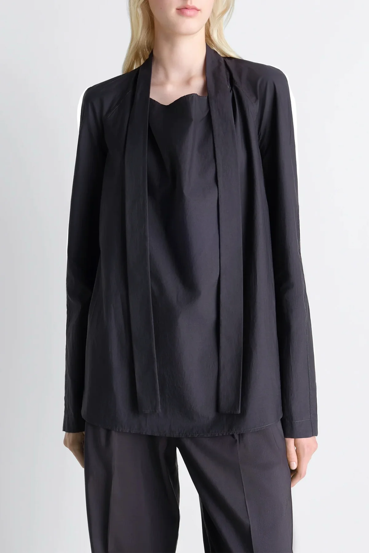 LEMAIRE | ASCOT BLOUSE IN WASHED COTTON SILK - Image 3
