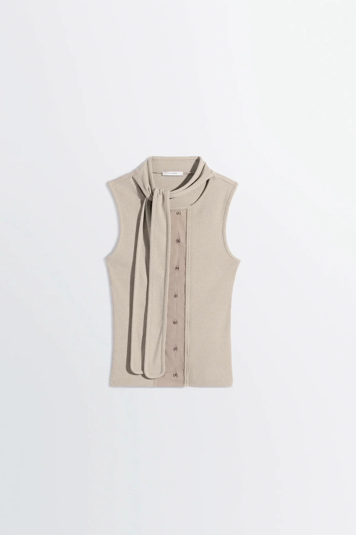 LEMAIRE | ASYMMETRICAL FITTED TOP IN JERSEY - Image 5