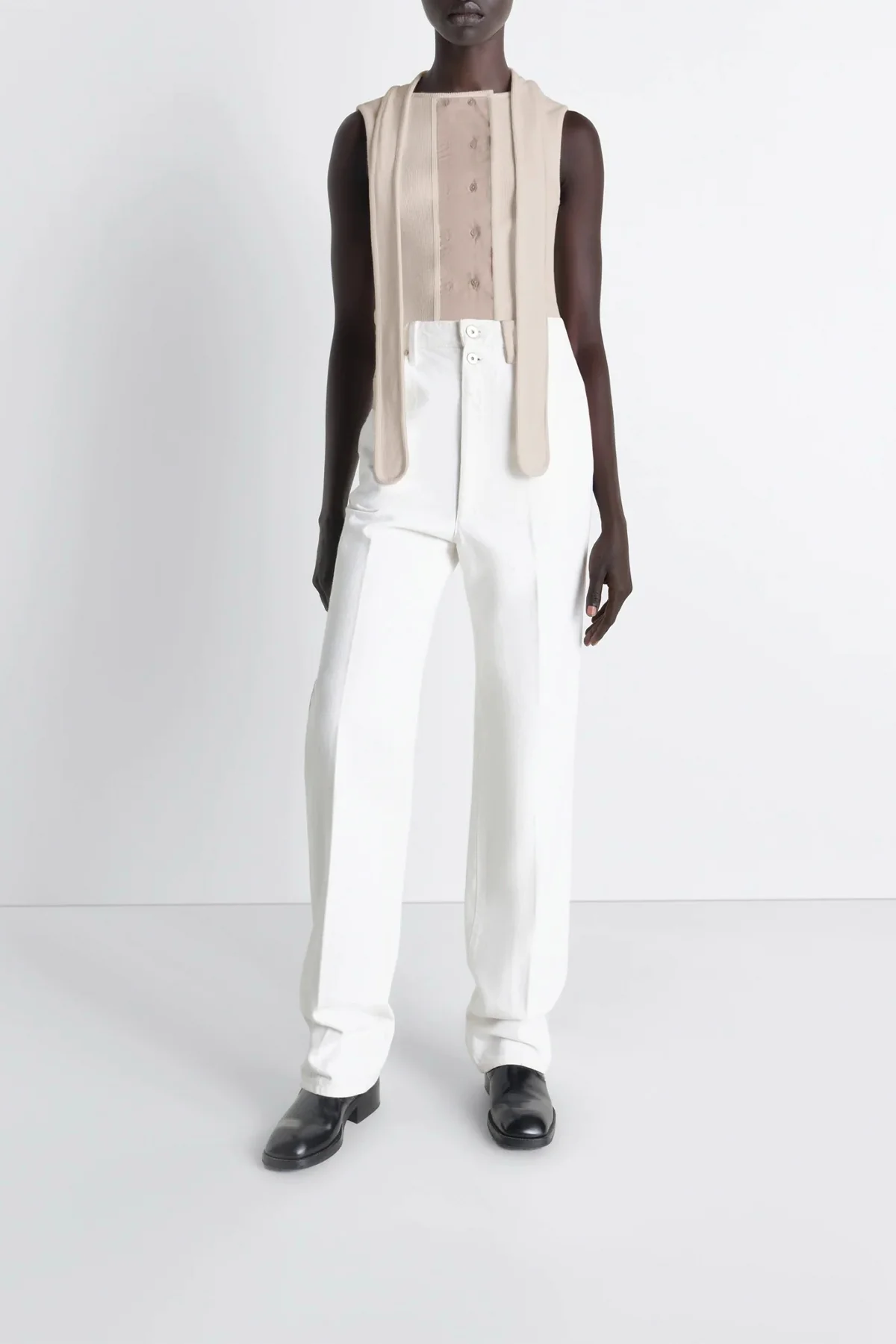 LEMAIRE | ASYMMETRICAL FITTED TOP IN JERSEY - Image 6