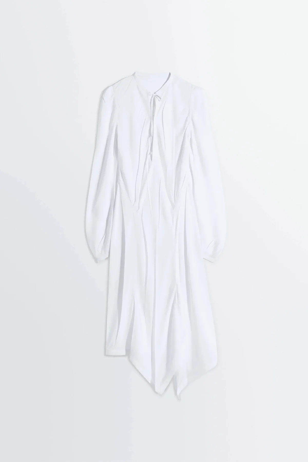 LEMAIRE | CREASED BIAS DRESS IN POLY VISCOSE TWILL - Image 10