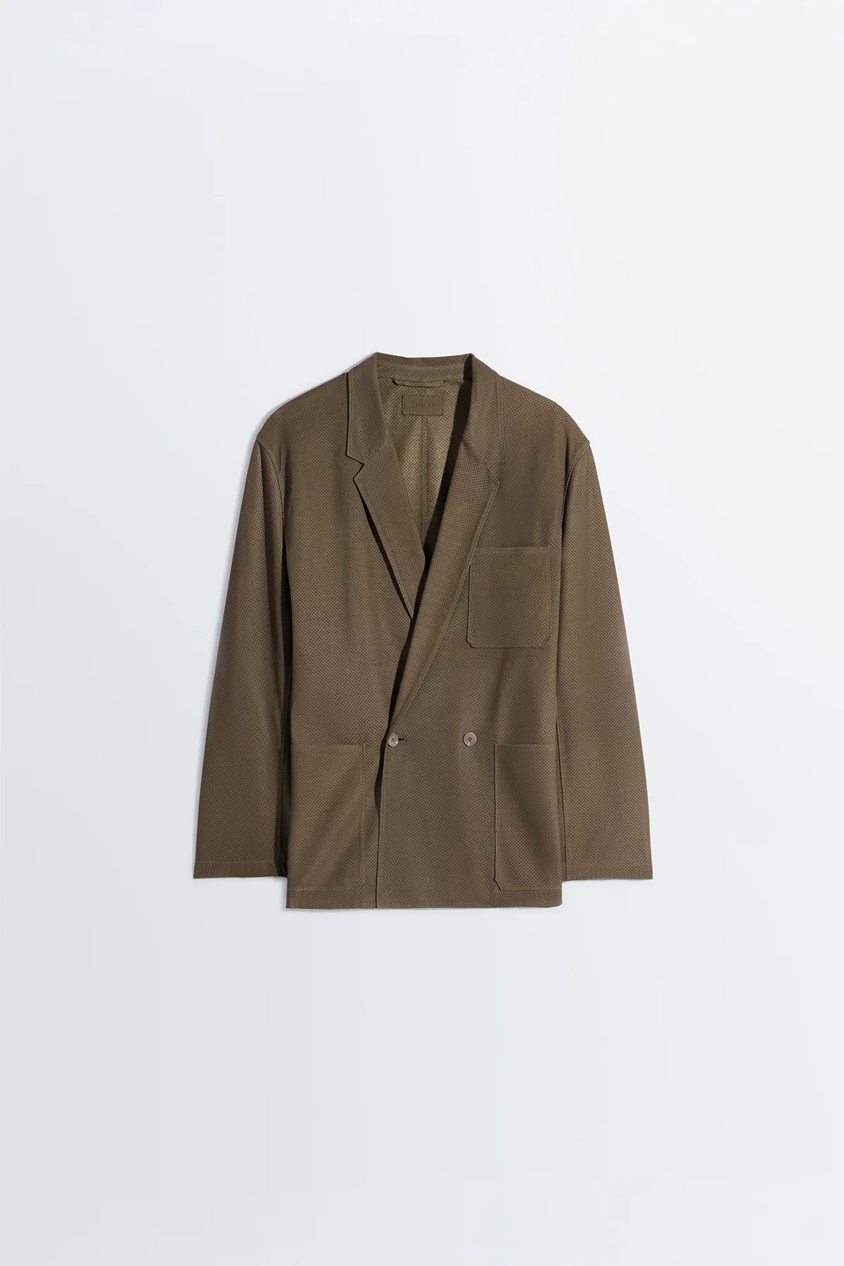 LEMAIRE | DOUBLE BREASTED LEATHER TAILORED JACKET