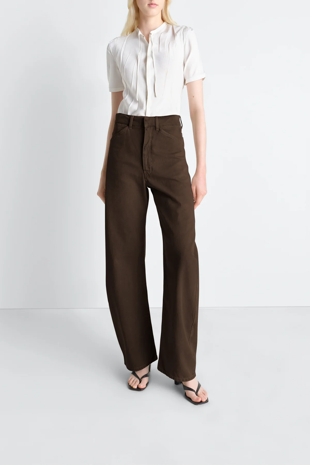 LEMAIRE | HIGH WAISTED CURVED PANTS - Image 5