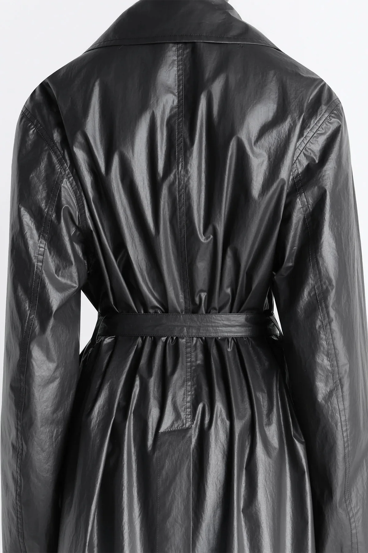 LEMAIRE | LIGHT WRAP COAT IN LIGHT COATED COTTON - Image 5