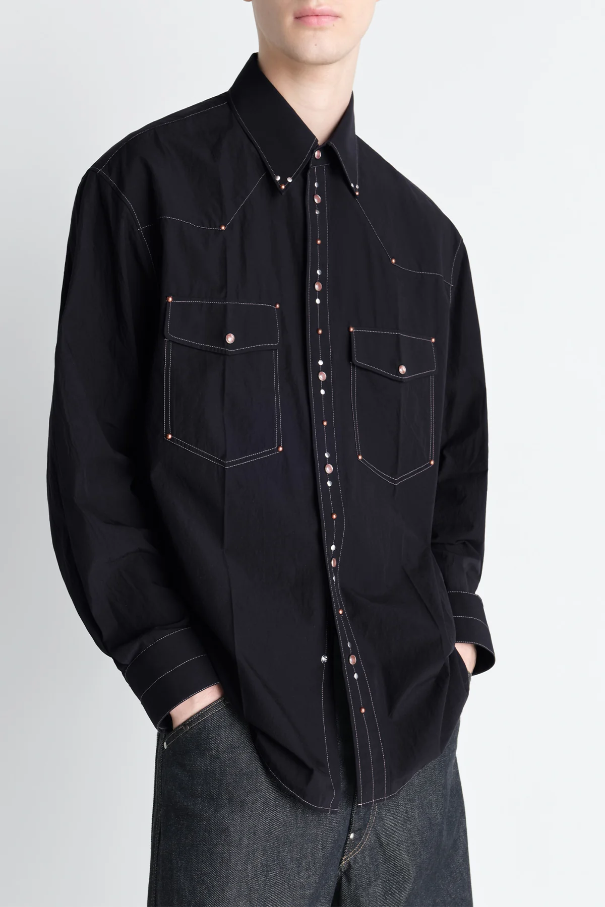 LEMAIRE | SHIRT WITH STUDS - Image 2