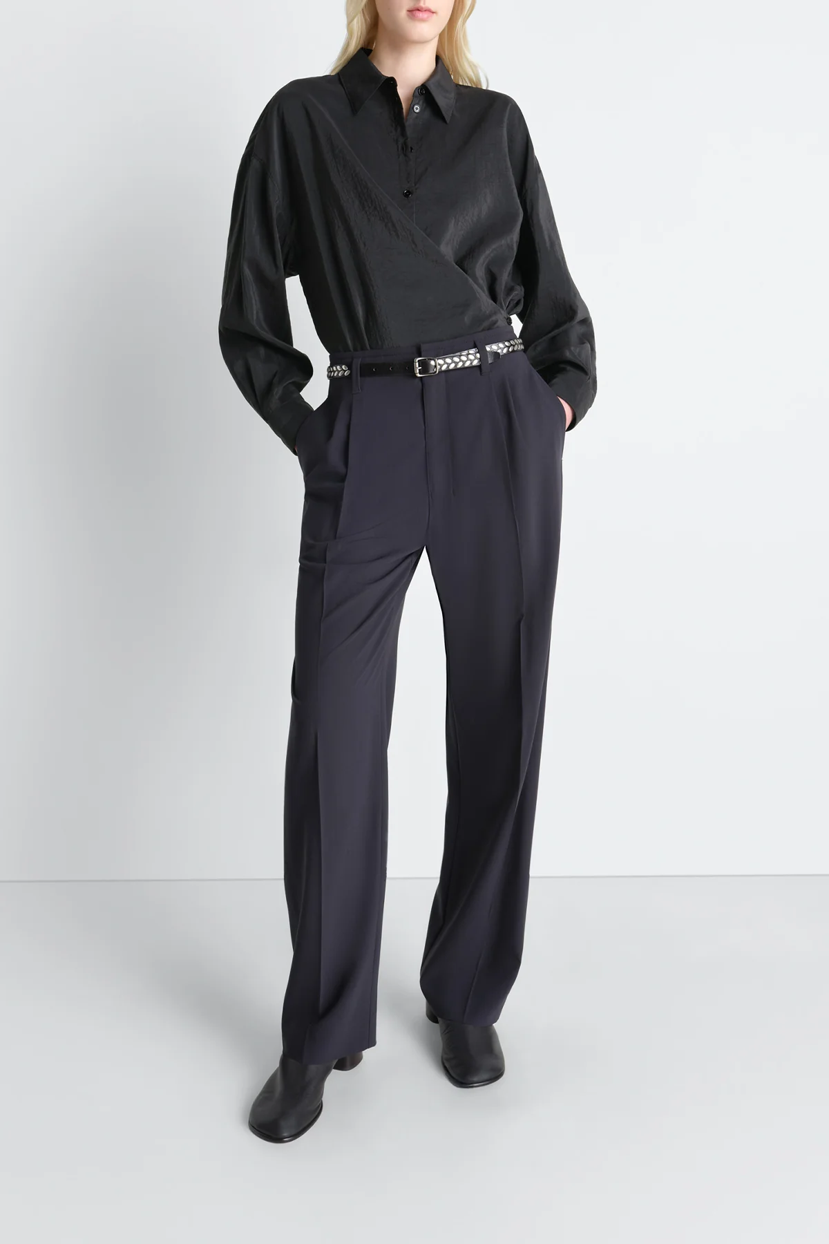 LEMAIRE | STRAIGHT COLLAR TWISTED SHIRT - Image 4