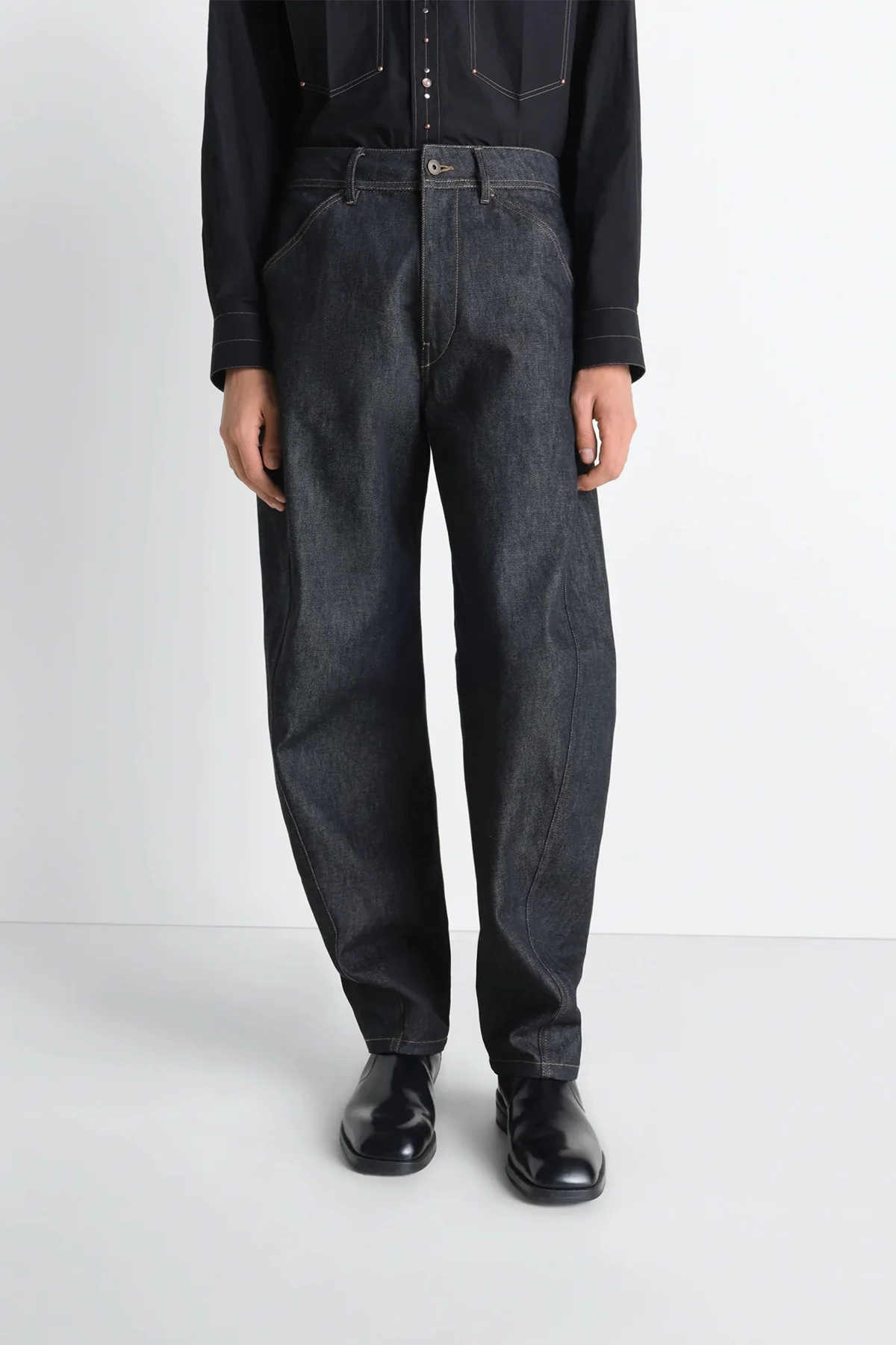LEMAIRE | TWISTED WORKWEAR PANTS IN DENIM - Image 3