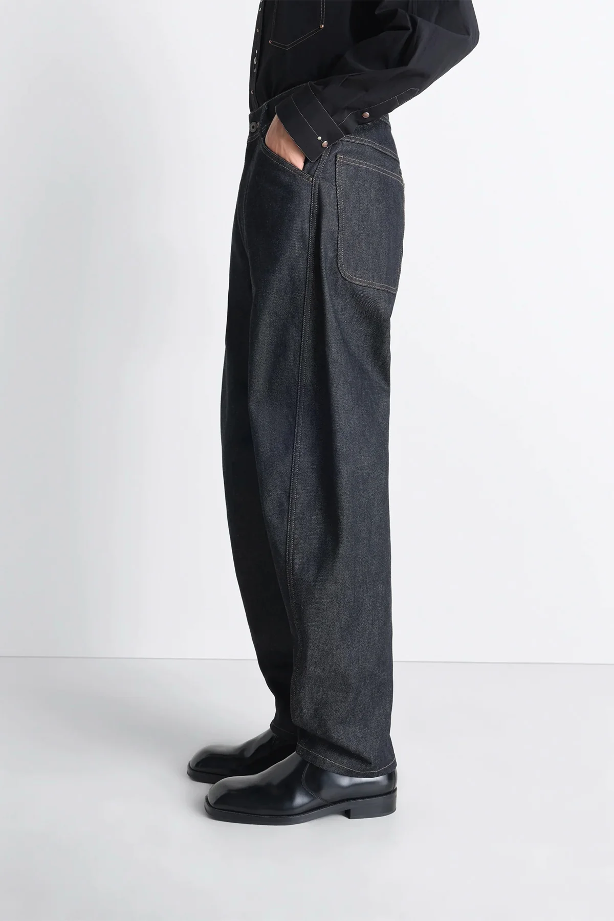 LEMAIRE | TWISTED WORKWEAR PANTS IN DENIM - Image 4