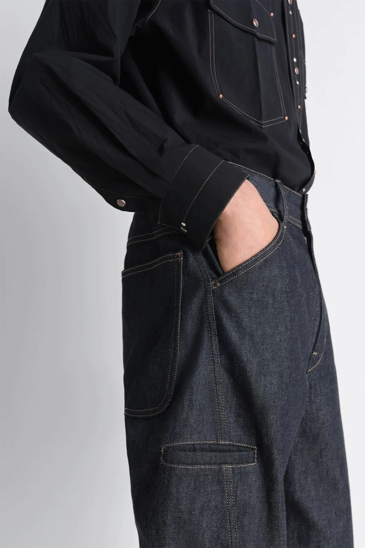 LEMAIRE | TWISTED WORKWEAR PANTS IN DENIM - Image 5