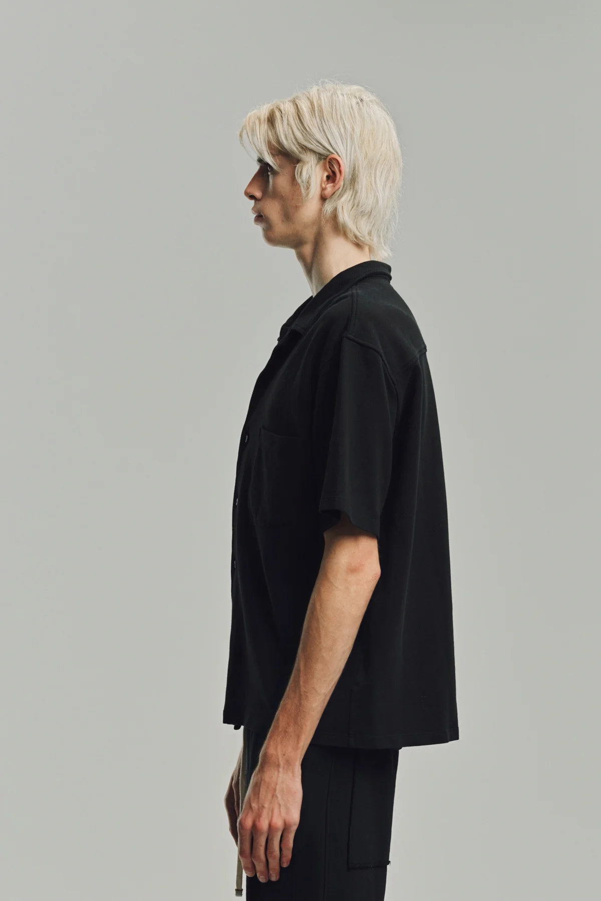LES TIEN | PIQUÉ SHORT SLEEVE CUBAN SHIRT - Image 3