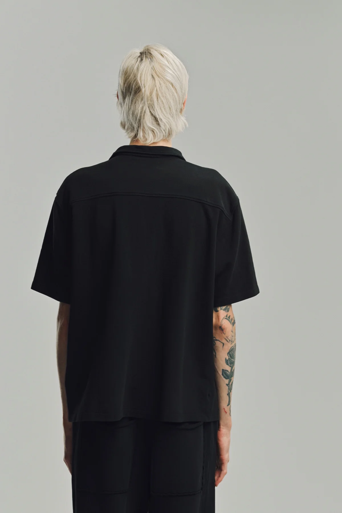 LES TIEN | PIQUÉ SHORT SLEEVE CUBAN SHIRT - Image 4