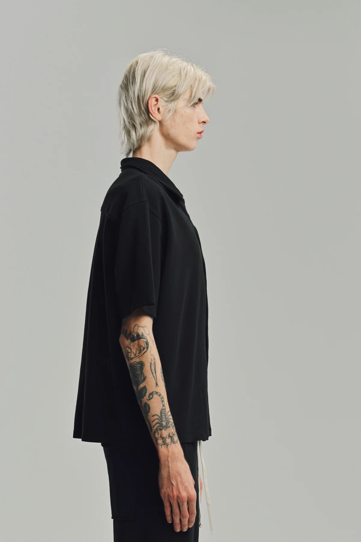 LES TIEN | PIQUÉ SHORT SLEEVE CUBAN SHIRT - Image 5