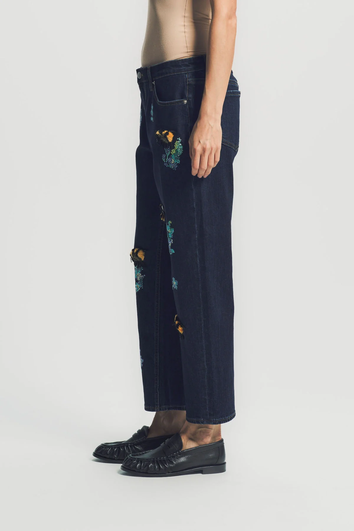 LIBERTINE | ‘BUSY GARDEN’ BOYFRIEND JEANS - Image 3