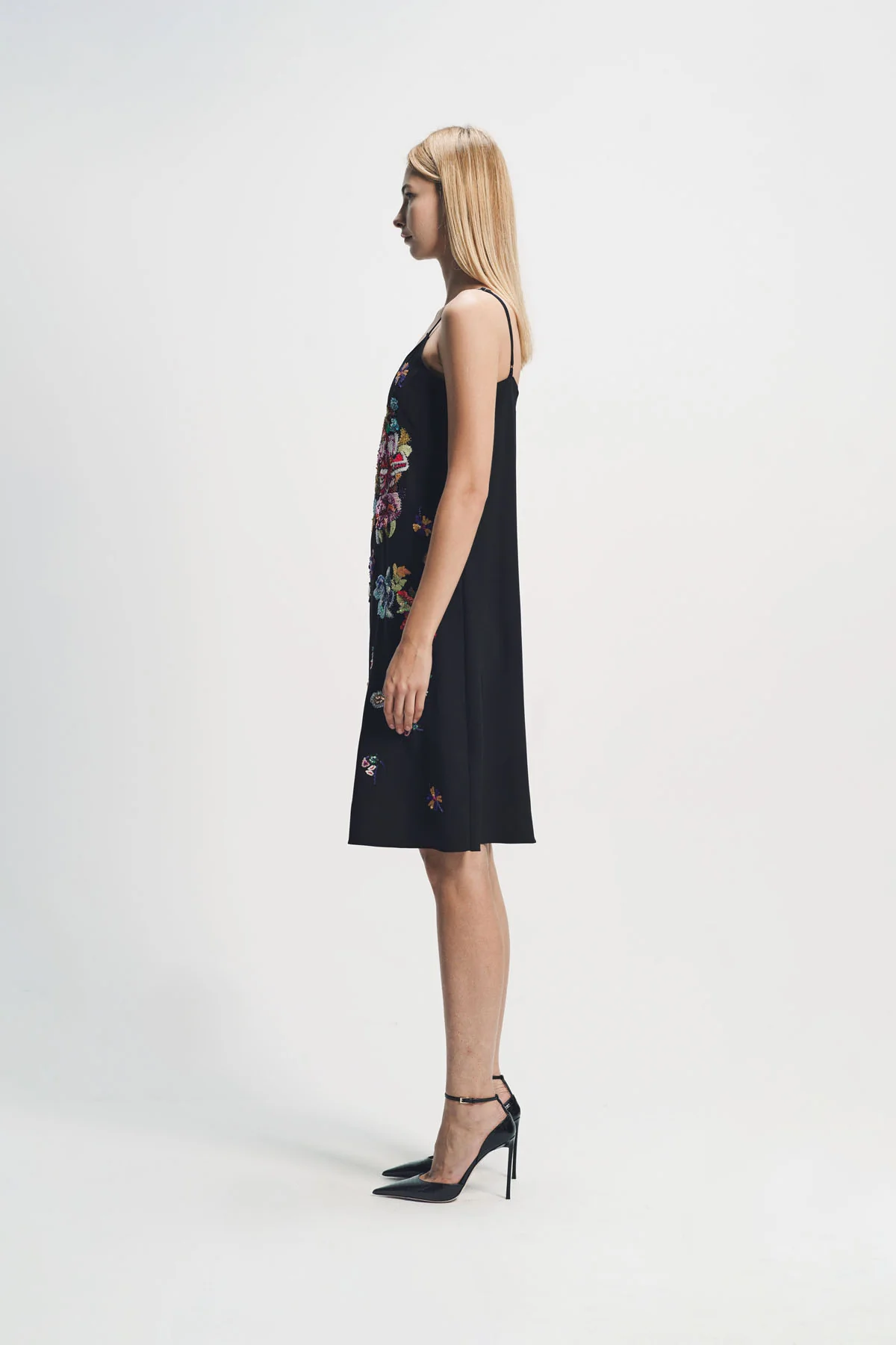 Libertine | ‘Chinois Bouquet’ Embroidery Straight Slip Dress - Image 3