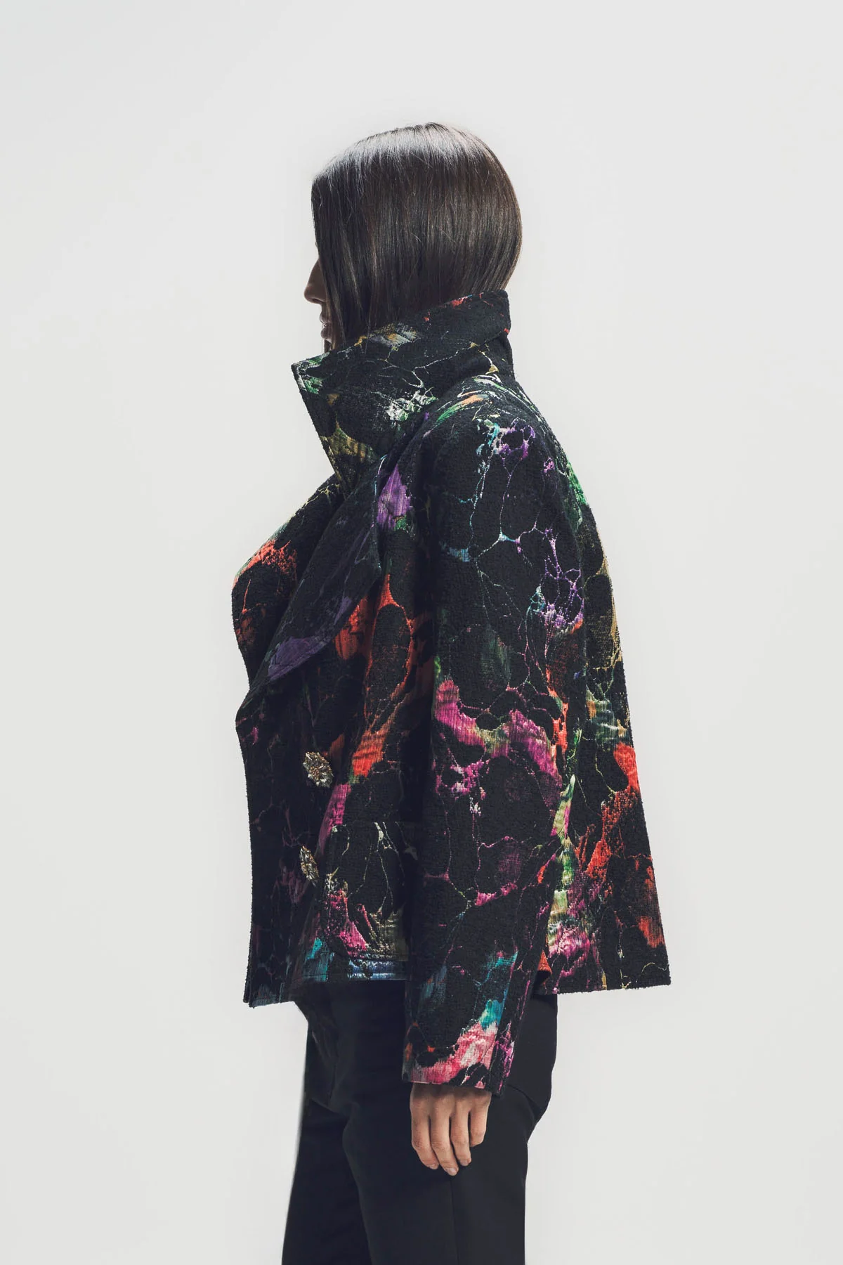 LIBERTINE | ‘POMPEII’ ASYMMETRICAL LAPEL JACKET - Image 3