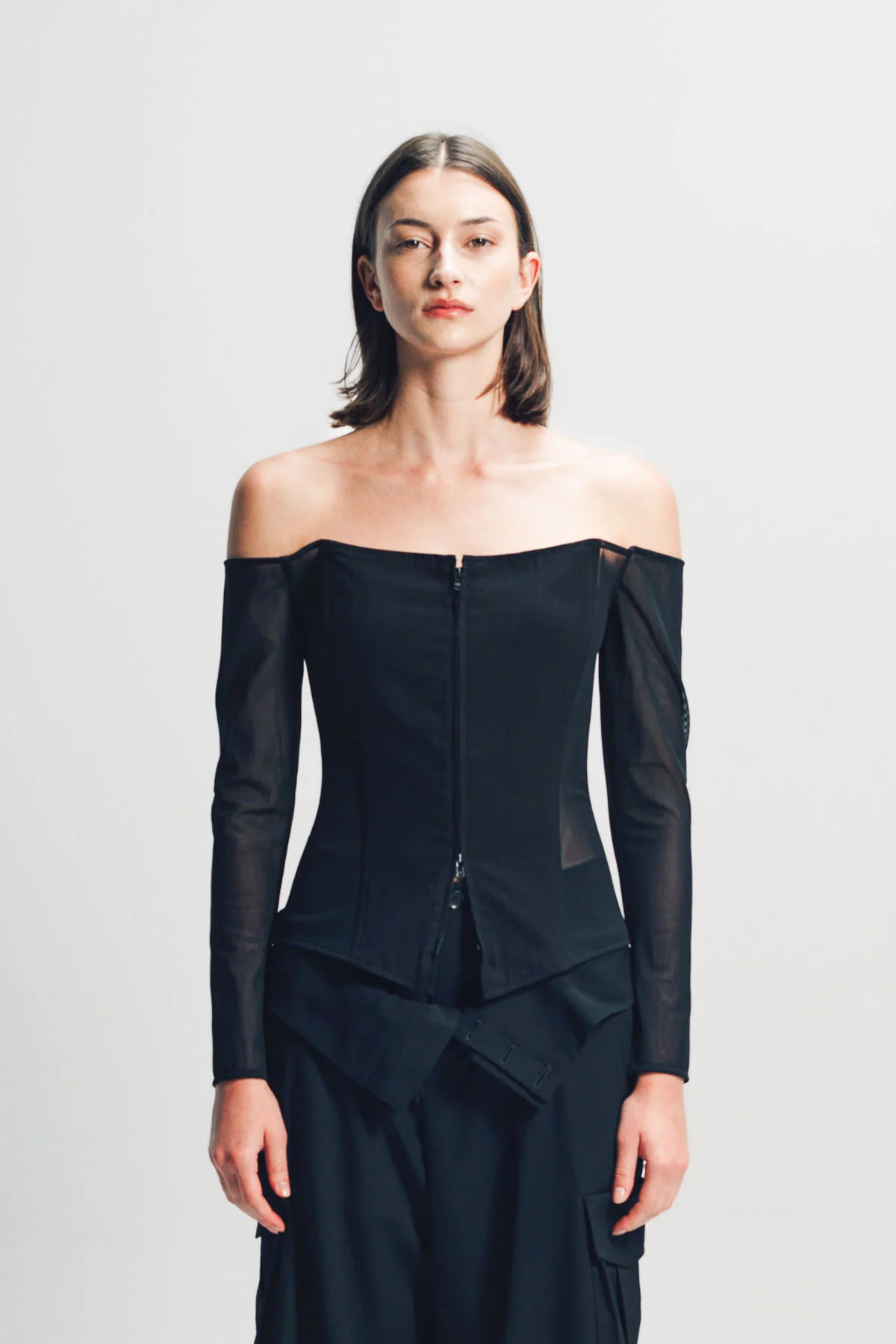 LIMI FEU | MUSLIN SLEEVED BUSTIER - Image 2