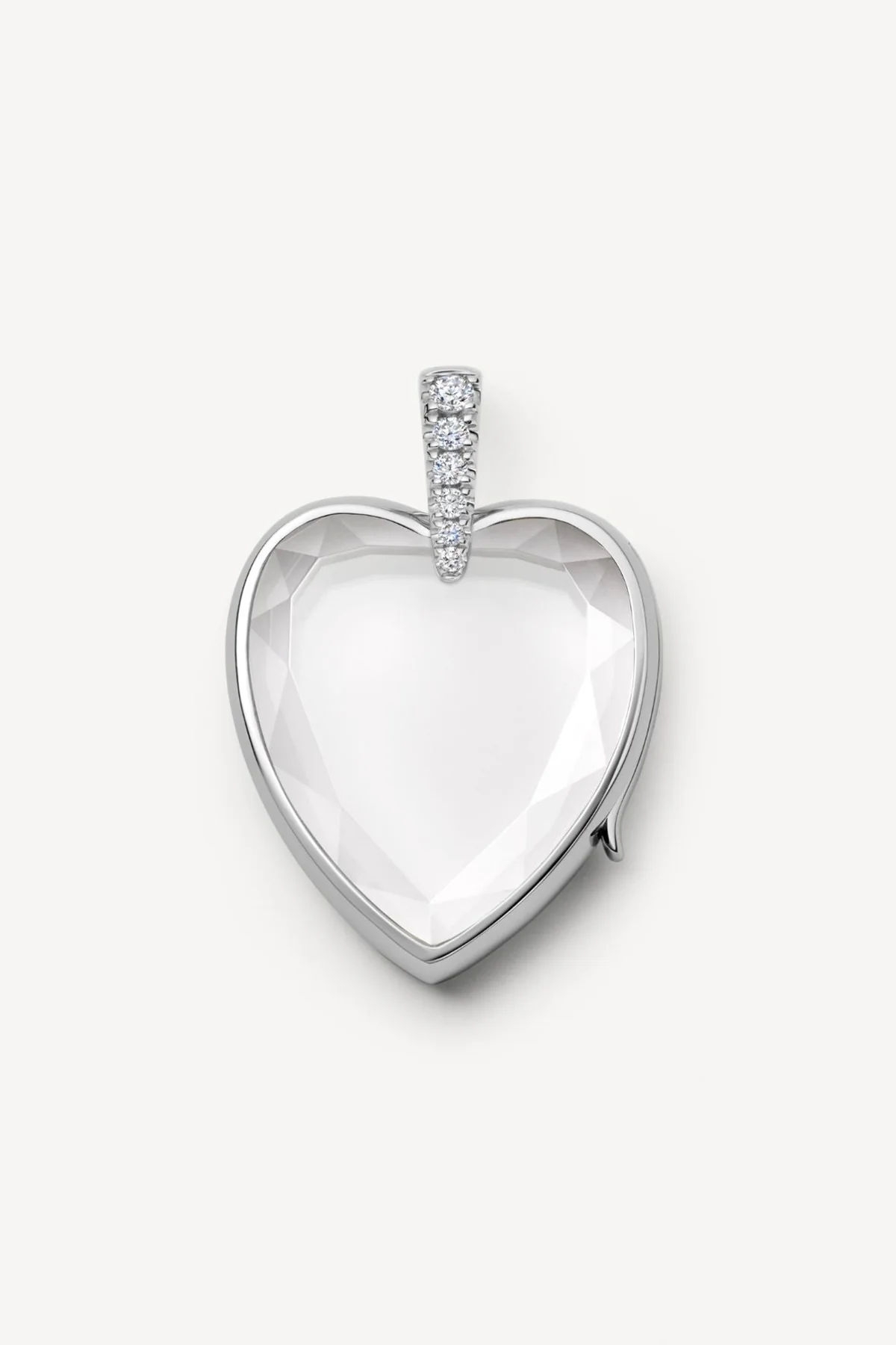 LOQUET LONDON | DIAMOND AMATE HEART LOCKET - Image 2