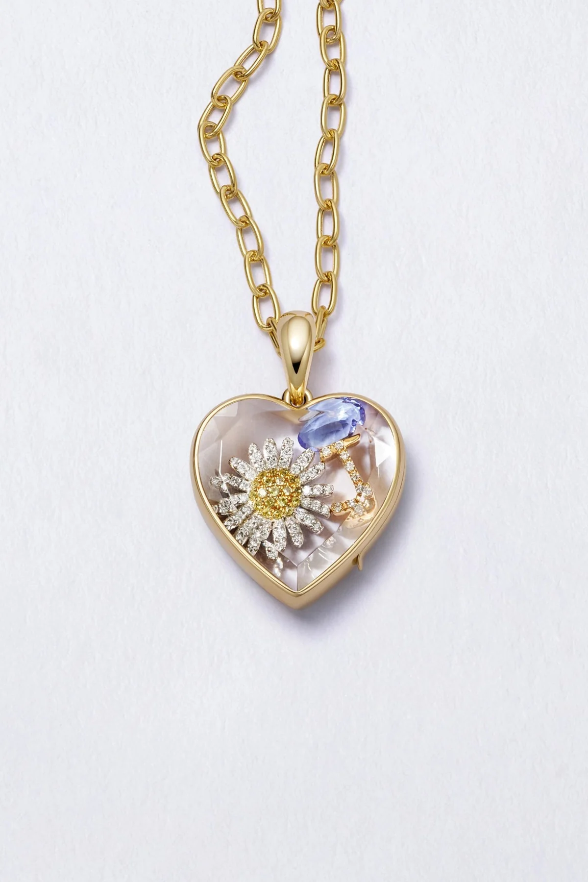 LOQUET LONDON | GOLD MIDI HEART LOCKET - Image 3