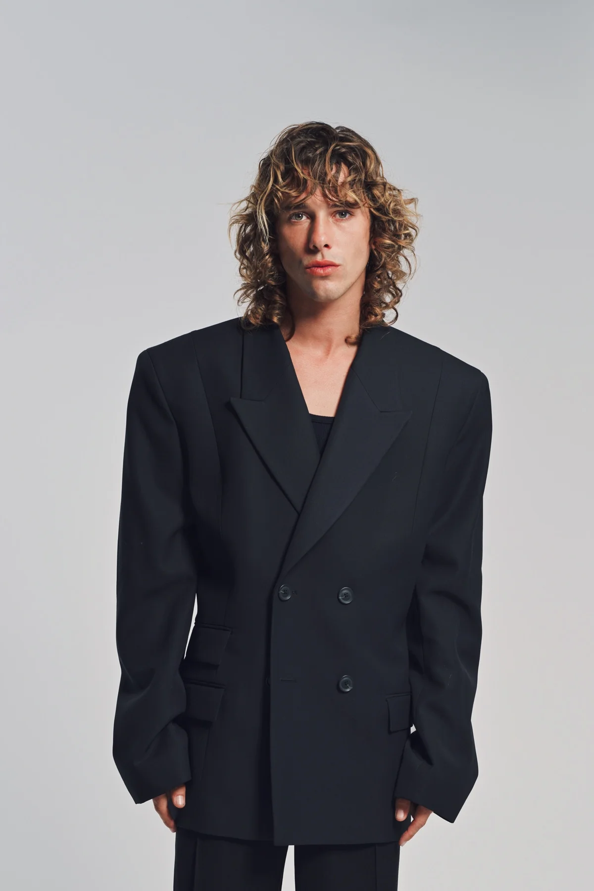 LOUIS GABRIEL NOUCHI | 4-BUTTON DOUBLE BREASTED BLAZER - Image 2